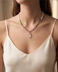 Unique Glow Halskette mit Sea Glass aus Spanien