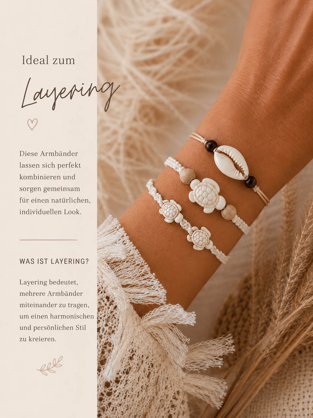 Makramee Armband „Coastal Breeze“