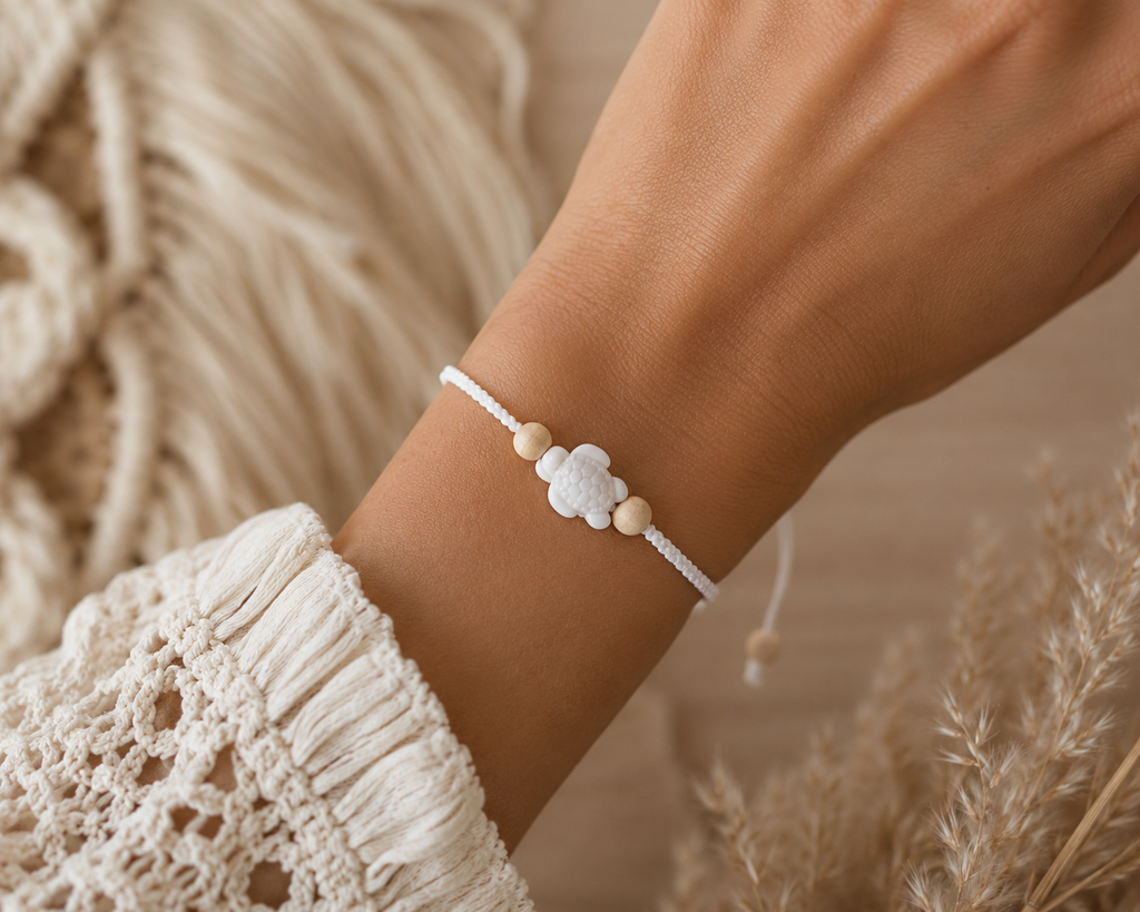 Makramee Armband „Ocean Guardian“