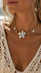 Choker Halskette „Kauri Blossom“